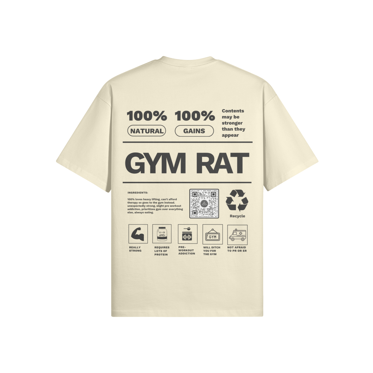 Gym Rat Pump Cover Tee
