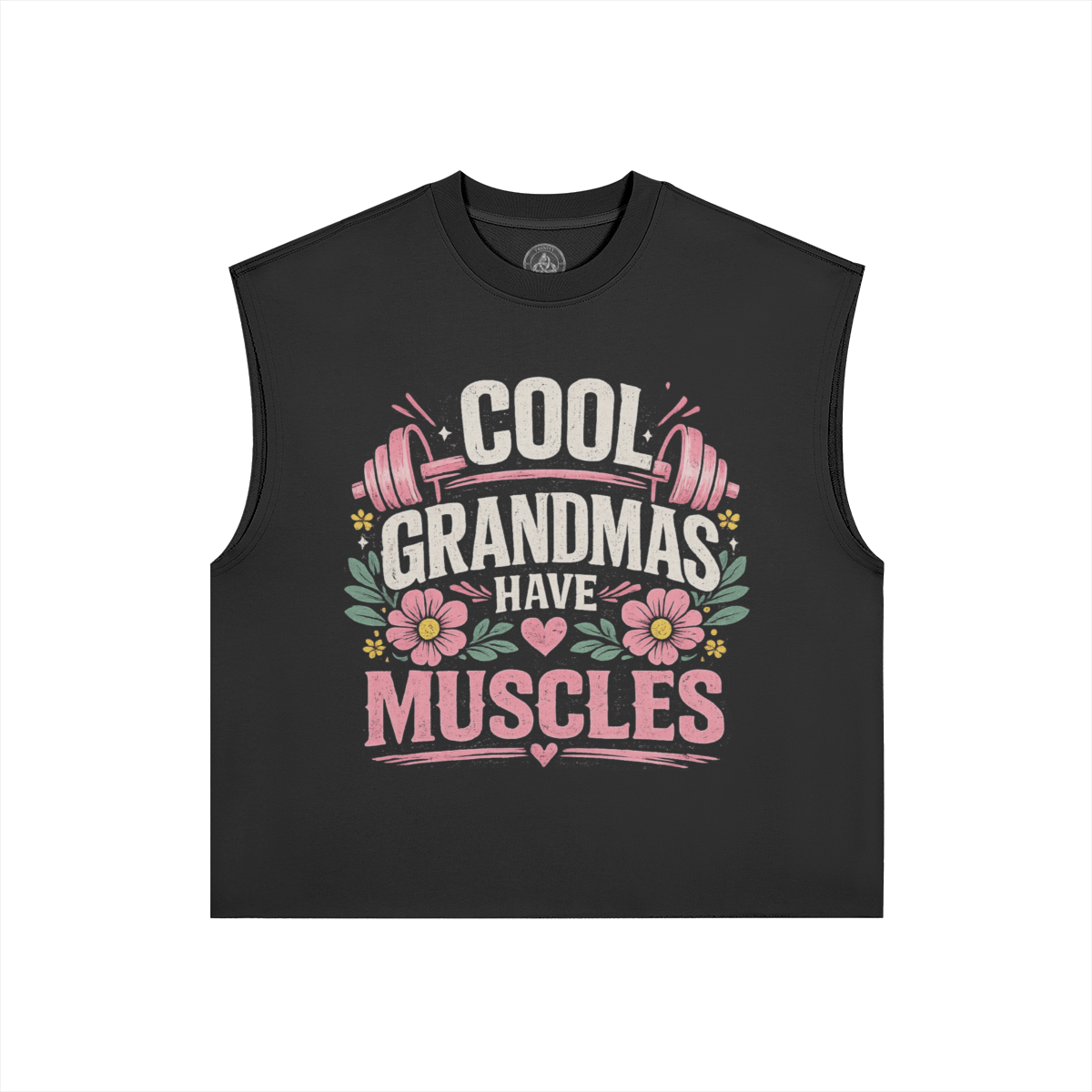 Cool Grandmas Have Muscles Boxy Tank Top