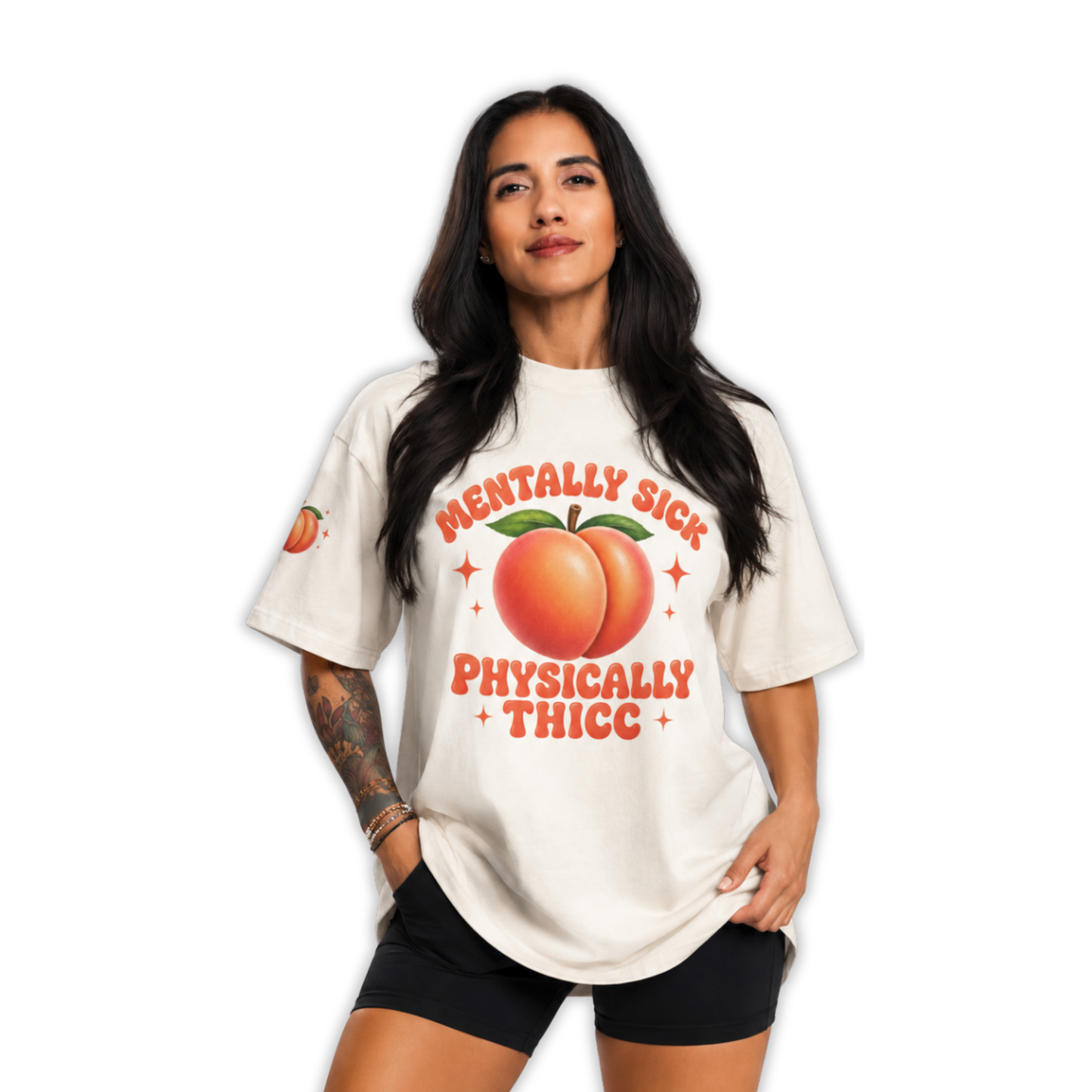 Mentally Sick Physically Thicc Pump Cover Tee